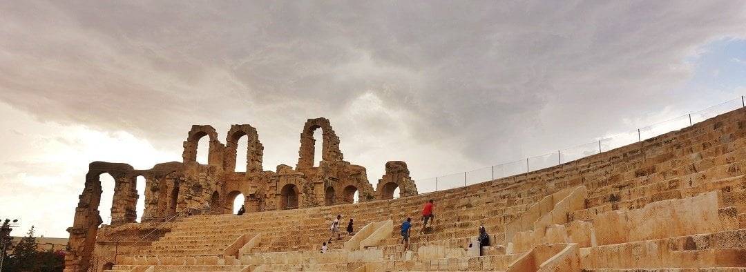 El Jem, roman ruins in Tunisia