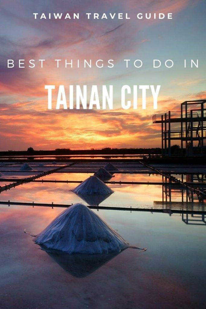 Salt fields in Tainan, Taiwan