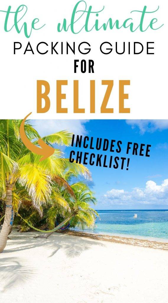 Belize Packing List