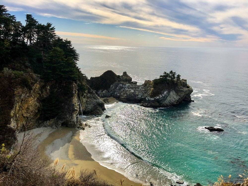 McWayFalls, Big Sur, Romantic destinations in the US