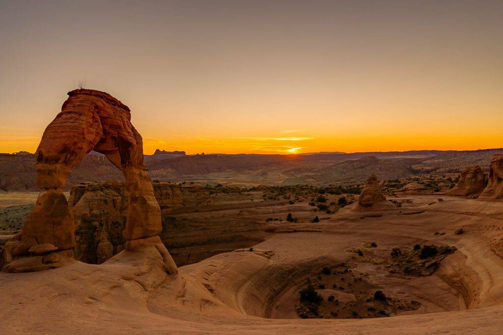 Arches National Park Delicate Arch Sunset